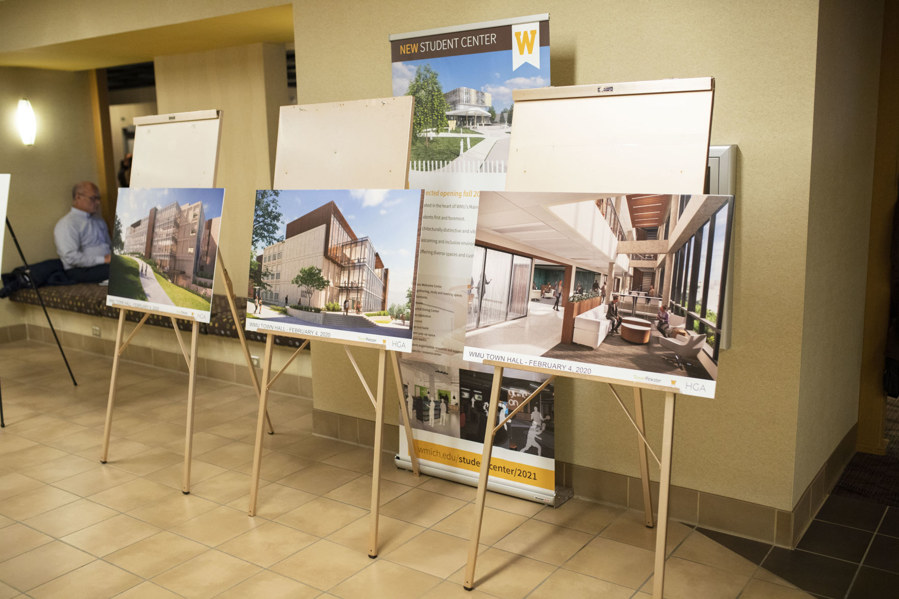 Dunbar Hall exterior design board.